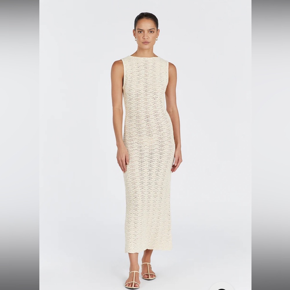 Dissh Gisele buttermilk crotchet dress